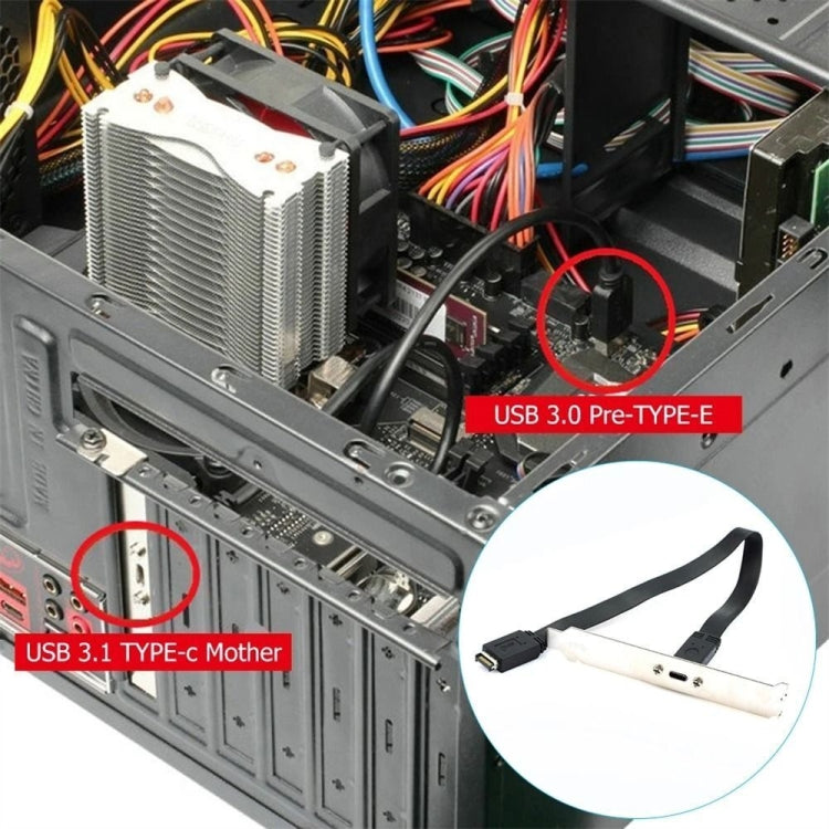 Intestazione pannello USB 3.1 Type E a USB-C con bracket