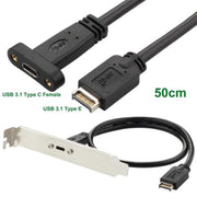 Intestazione del pannello frontale del connettore USB 3.1 da tipo E a USB-C / tipo C, 0.3m High Profile Bracket, 0.5m High Profile Bracket, 0.3m Low Profile Bracket, 0.5m Low Profile Bracket