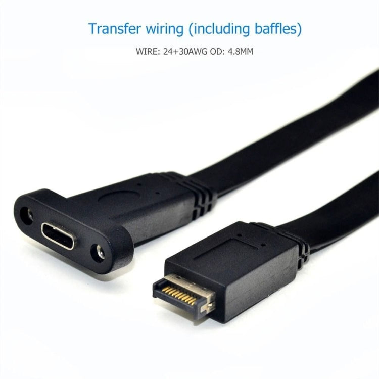 Intestazione pannello USB 3.1 Type E a USB-C con bracket