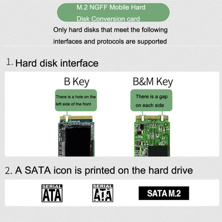 NGFF M.2 Bkey SATA Hard Disk SSD a scheda di conversione scheda di espansione USB3.1 Type-C / USB-C, SSD To USB3.1
