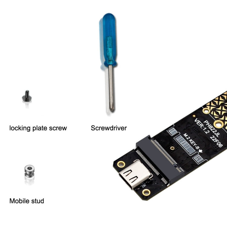 NGFF M.2 Bkey SATA Hard Disk SSD a scheda di conversione scheda di espansione USB3.1 Type-C / USB-C, SSD To USB3.1