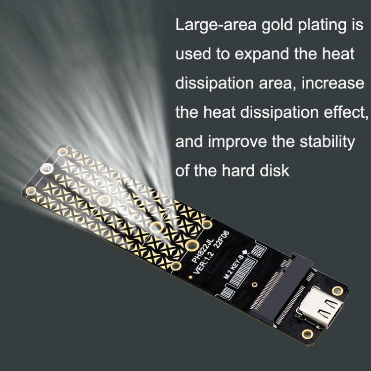 NGFF M.2 Bkey SATA Hard Disk SSD a scheda di conversione scheda di espansione USB3.1 Type-C / USB-C, SSD To USB3.1