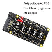 PWM Fan Hub Desktop Computer CPU Fan Expander Supporta 3Pin e 4Pin, PH35