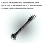 PWM Fan Hub Desktop Computer CPU Fan Expander Supporta 3Pin e 4Pin, PH35