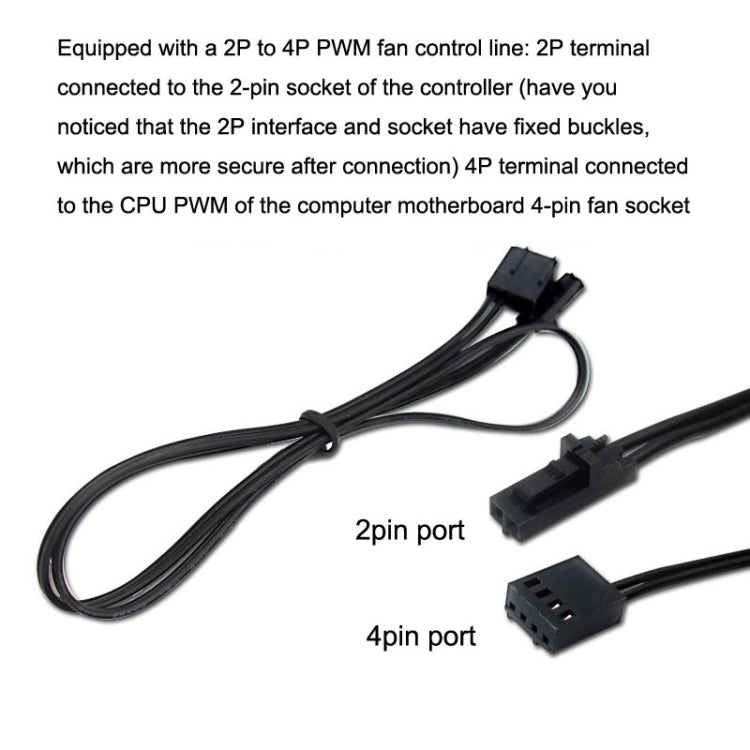 PWM Fan Hub Desktop Computer CPU Fan Expander Supporta 3Pin e 4Pin, PH35