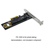 2 pz M.2 Riser Card NVMe SSD a PCI-E X4 4.0 GEN4
