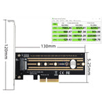 2 pz M.2 Riser Card NVMe SSD a PCI-E X4 4.0 GEN4