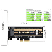 2 pz M.2 Riser Card NVMe SSD a PCI-E X4 4.0 GEN4