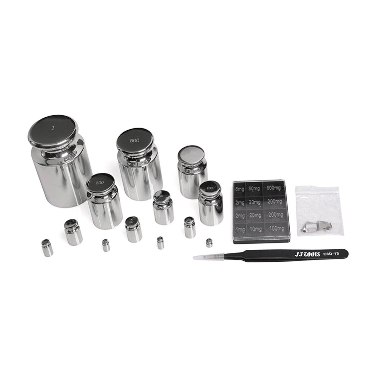 Pesi standard in acciaio inossidabile, 25pcs/set F1 Level 1mg-1kg