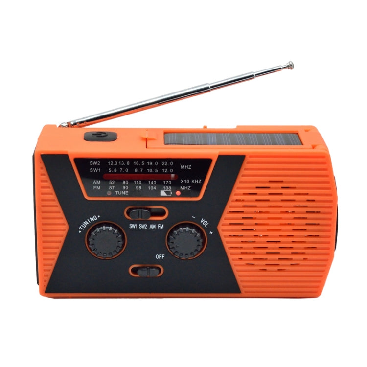 Radio di emergenza portatile solare a manovella 2000mAh