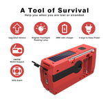 Radio di emergenza portatile solare a manovella 2000mAh