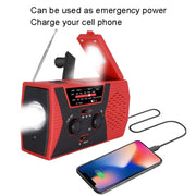 Radio di emergenza portatile solare a manovella 2000mAh