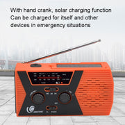 Radio di emergenza portatile solare a manovella 2000mAh