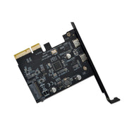 PCI-E 4X a USB3.1 Dual USB-C/Type-C Scheda di espansione da 10 Gbps con chip ASMedia ASM3142, PCE2TYC-A31