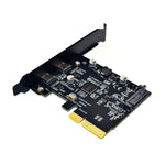 PCI-E 4X a USB3.1 Dual USB-C/Type-C Scheda di espansione da 10 Gbps con chip ASMedia ASM3142, PCE2TYC-A31