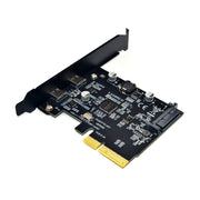 PCI-E 4X a USB3.1 Dual USB-C/Type-C Scheda di espansione da 10 Gbps con chip ASMedia ASM3142, PCE2TYC-A31