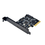 PCI-E 4X a USB3.1 Dual USB-C/Type-C Scheda di espansione da 10 Gbps con chip ASMedia ASM3142, PCE2TYC-A31