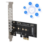 PCI-E 1X a M.2 NVME KEY-M Adattatore scheda riser SSD, With Baffle, Without Baffle