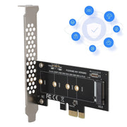 PCI-E 1X a M.2 NVME KEY-M Adattatore scheda riser SSD, With Baffle, Without Baffle