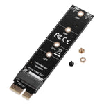 PCI-E 1X a M.2 NVME KEY-M Adattatore scheda riser SSD, With Baffle, Without Baffle