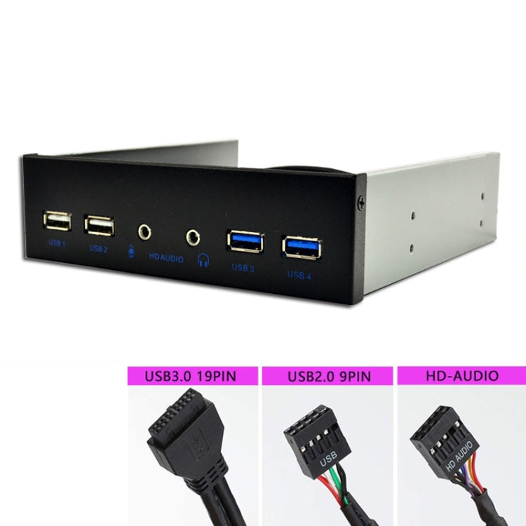 Pannello frontale interno per PC desktop, 2 x USB 3.0+2 x USB2.0+ HD-AUDIO, 4 x USB 2.0+HD-AUDIO