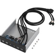 Pannello frontale interno per PC desktop, 2 x USB 3.0+2 x USB2.0+ HD-AUDIO, 4 x USB 2.0+HD-AUDIO