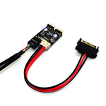 USB 2.0 da 9 pin a doppio connettore a 9 pin HUB da 1 a 2 adattatore per connettore di estensione con cavo di alimentazione SATA, 9pin To Dual 9pin