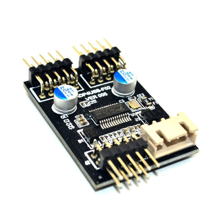 USB 2.0 da 9 pin a doppio connettore a 9 pin HUB da 1 a 2 adattatore per connettore di estensione con cavo di alimentazione SATA, 9pin To Dual 9pin