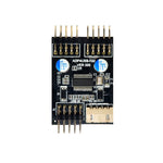 USB 2.0 da 9 pin a doppio connettore a 9 pin HUB da 1 a 2 adattatore per connettore di estensione con cavo di alimentazione SATA, 9pin To Dual 9pin
