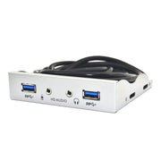 3,5 pollici 2 USB 3.0+HD AUDIO Porta PC desktop Floppy Drive Pannello frontale, 2 USB 3.0+HD AUDIO Silver White, 2 USB 3.0+HD AUDIO Black