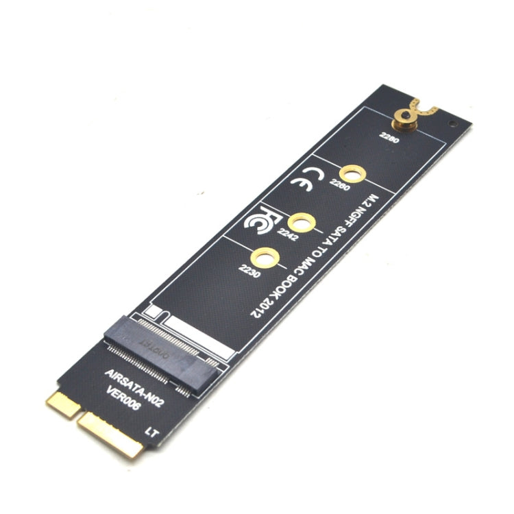 M.2 NGFF SATA to MAC SSD Riser Card for MacBook Air 2012 A1465 A1466, Long Type, With Screwdriver