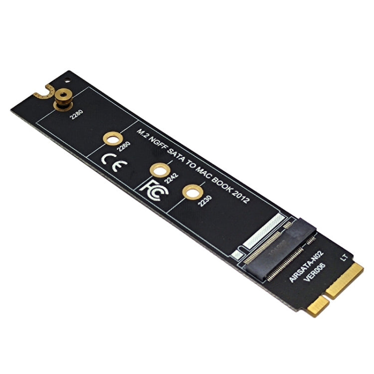 M.2 NGFF SATA a MAC SSD Riser Card per MacBook Air 2012 A1465 A1466, Long Type, With Screwdriver