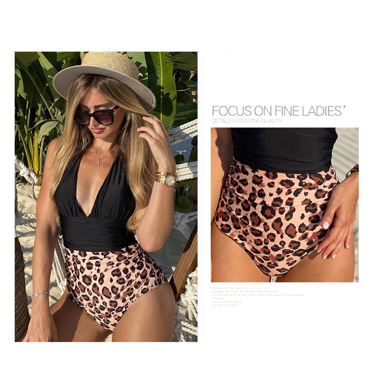 Costume intero estivo da donna con lacci senza schienale Bikini con stampa floreale, XL