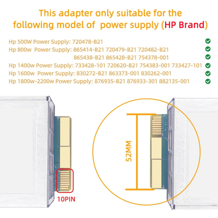 Scheda di alimentazione per scheda grafica da 2200 W a 6P per alimentatore per server HP, ATX2028-N01