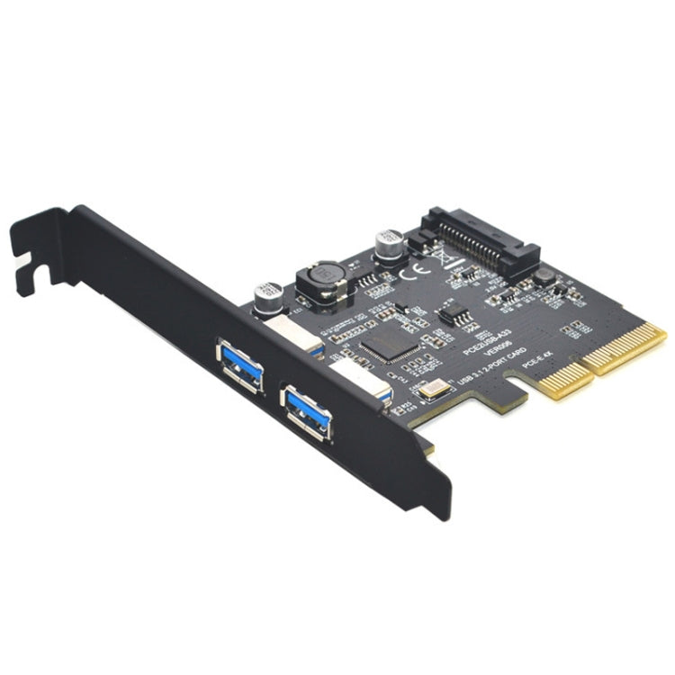 Scheda di espansione USB3.2 GEN2 Porta tipo A ASMedia ASM3142 Trasferimento 10 Gbps, PCE2USB-A32