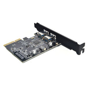 Scheda di espansione USB3.2 GEN2 Porta tipo A ASMedia ASM3142 Trasferimento 10 Gbps, PCE2USB-A32