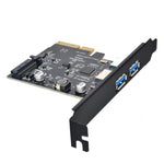 Scheda di espansione USB3.2 GEN2 Porta tipo A ASMedia ASM3142 Trasferimento 10 Gbps, PCE2USB-A32