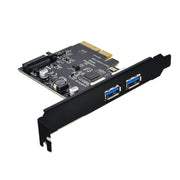 Scheda di espansione USB3.2 GEN2 Porta tipo A ASMedia ASM3142 Trasferimento 10 Gbps, PCE2USB-A32