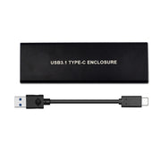 Da USB3.2 a M.2 NVME Hard Disk Box NGFF Protocollo PCIE a TYPE-C, White, Black, Black with C-C Cable, Silver White with C-C Cable