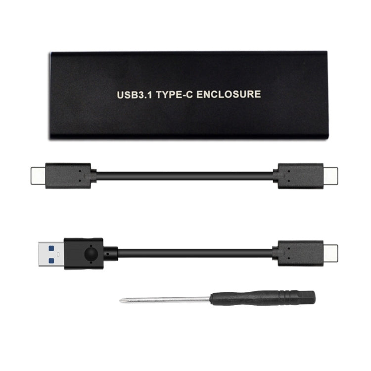 Da USB3.2 a M.2 NVME Hard Disk Box NGFF Protocollo PCIE a TYPE-C, White, Black, Black with C-C Cable, Silver White with C-C Cable