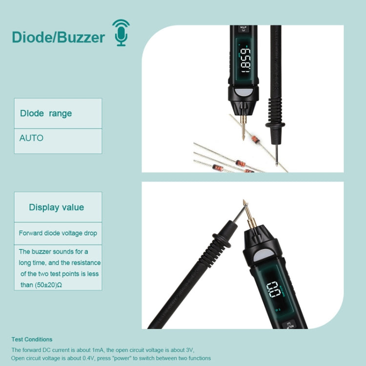 Multimetro digitale Test di tensione Penna Misuratore di capacità Diodo NVC Tester, WinAPEX  ET8906, WinAPEX  ET8908, WinAPEX  ET8909