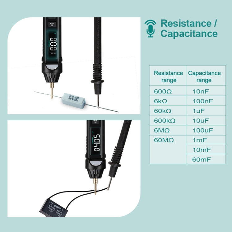 Multimetro digitale Test di tensione Penna Misuratore di capacità Diodo NVC Tester, WinAPEX  ET8906, WinAPEX  ET8908, WinAPEX  ET8909