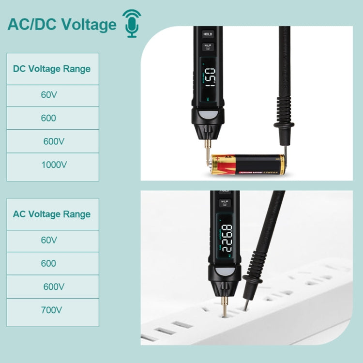 Multimetro digitale Test di tensione Penna Misuratore di capacità Diodo NVC Tester, WinAPEX  ET8906, WinAPEX  ET8908, WinAPEX  ET8909