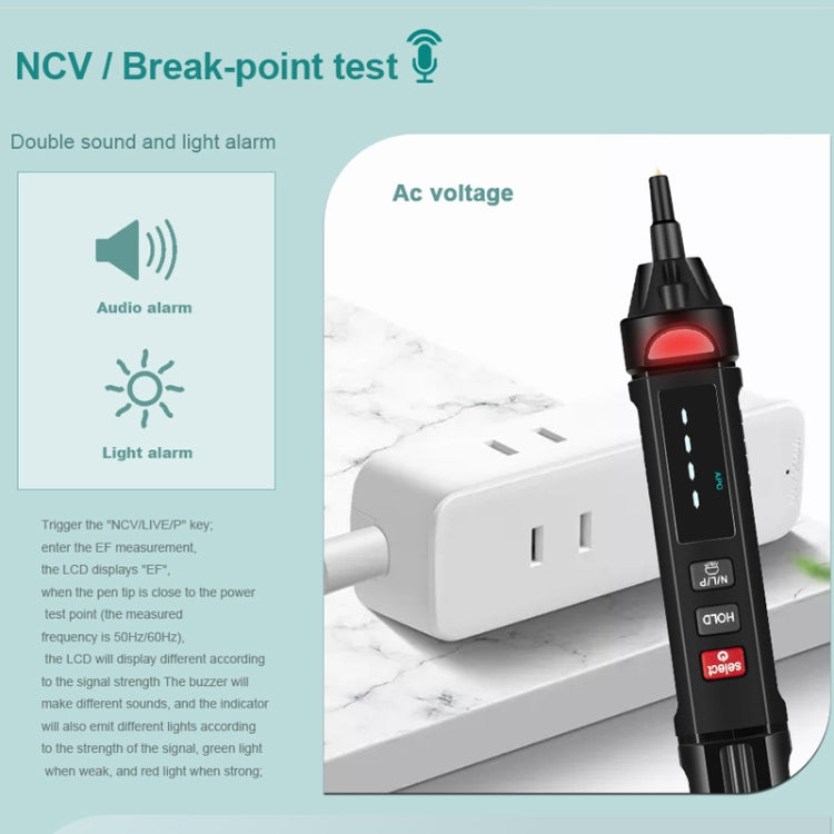 Multimetro digitale Test di tensione Penna Misuratore di capacità Diodo NVC Tester, WinAPEX  ET8906, WinAPEX  ET8908, WinAPEX  ET8909