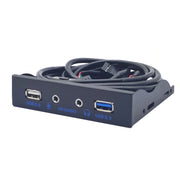 Porta USB 2.0+USB 3.0+HD da 3,5 pollici Porta PC desktop Unità floppy Pannello frontale, USB 2.0+USB 3.0+HD AUDIO