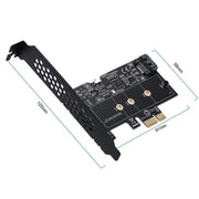 Scheda di espansione PCI-E a SATA3.0 + M2 NGFF Scheda di trasferimento su disco rigido 6G, PCEM2ST-A01