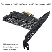 Scheda di espansione PCI-E a SATA3.0 + M2 NGFF Scheda di trasferimento su disco rigido 6G, PCEM2ST-A01