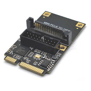 Mini PCI-E a USB3.2 GEN1 Front 19Pin 2 Porte Transfer Card Supporta Half High, SATA, S 4PIN Electric Point