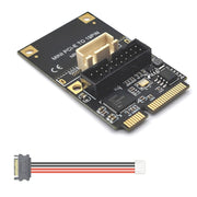 Mini PCI-E a USB3.2 GEN1 Front 19Pin 2 Porte Transfer Card Supporta Half High, SATA, S 4PIN Electric Point