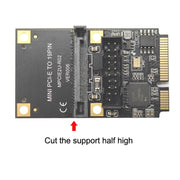 Mini PCI-E a USB3.2 GEN1 Front 19Pin 2 Porte Transfer Card Supporta Half High, SATA, S 4PIN Electric Point